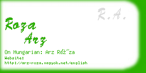 roza arz business card